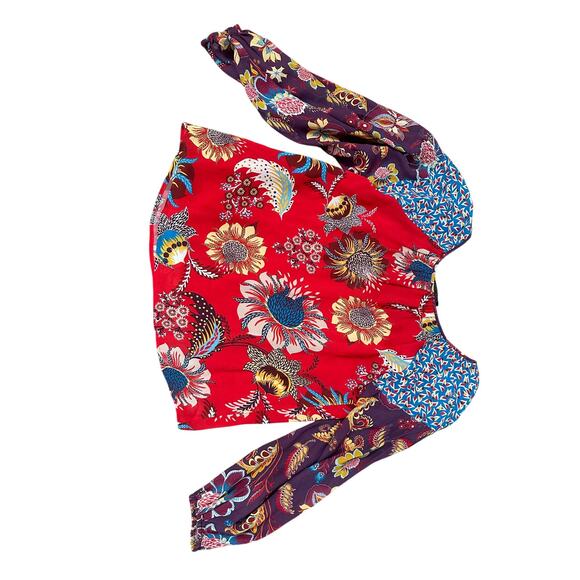 Johnny Was Jade Floral Blouse - Picture 5 of 6